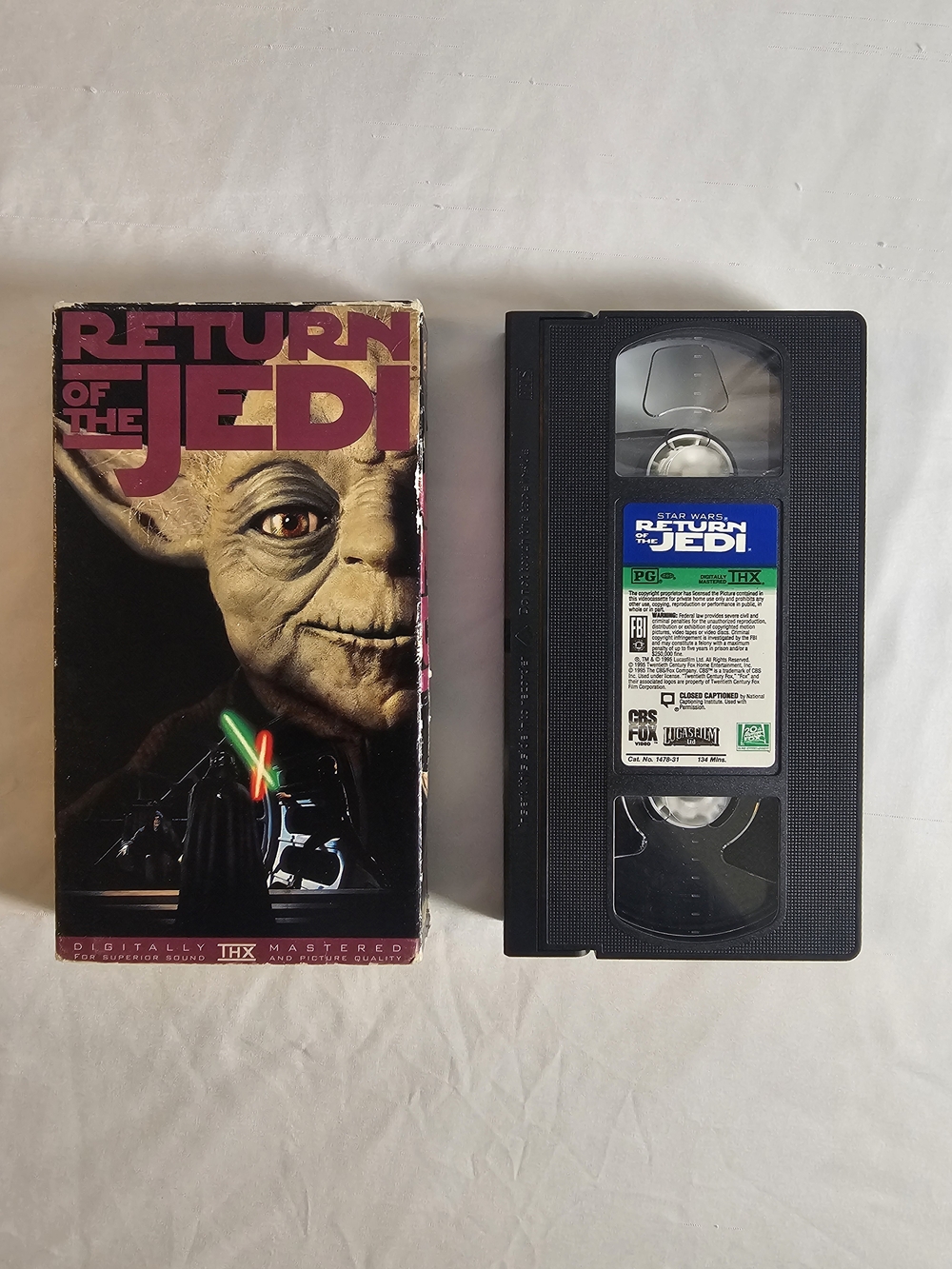 VTG 1995 Star Wars VHS Return Of The Jedi Original 1983 Digitally Mastered